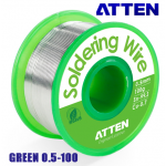 ATTEN Soldering Wire Green 0.5-100 είναι κόλληση RoHS για ηλεκτρικό κολλητήρι και αερίου 0.5mm 100gr Sn99.3 Cu0.7 χειροτεχνίες μοντελισμό